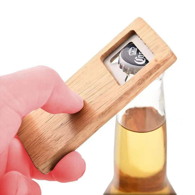 Manual Wooden Bottle Opener
