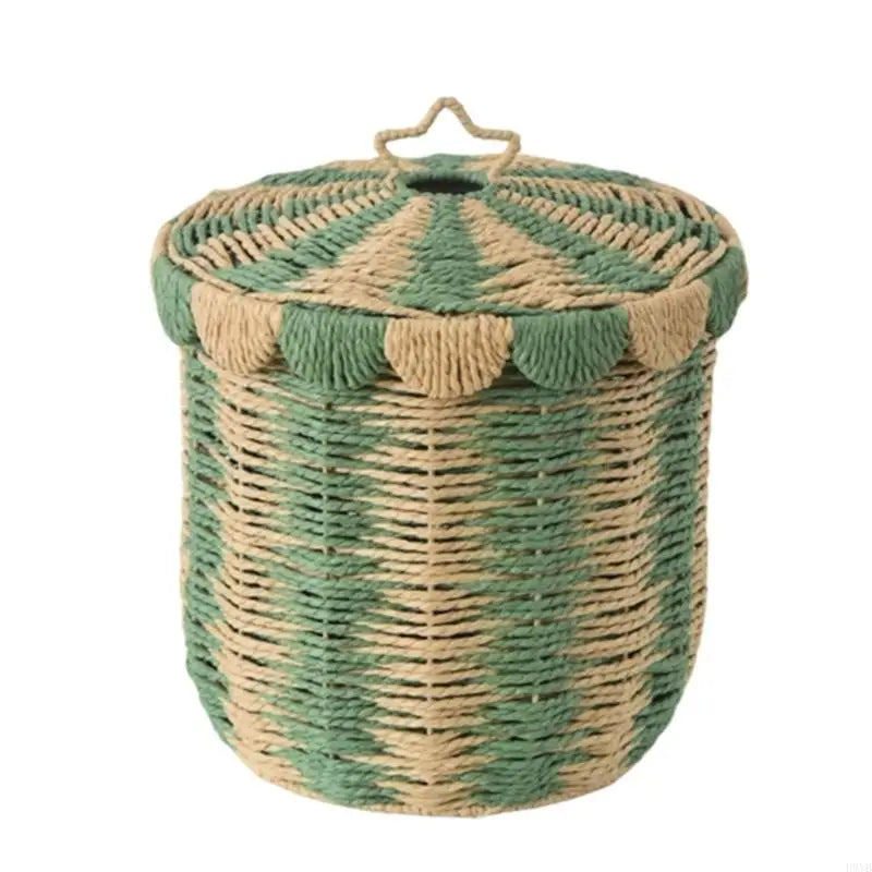 Circus Rattan Woven Baskets With Lid