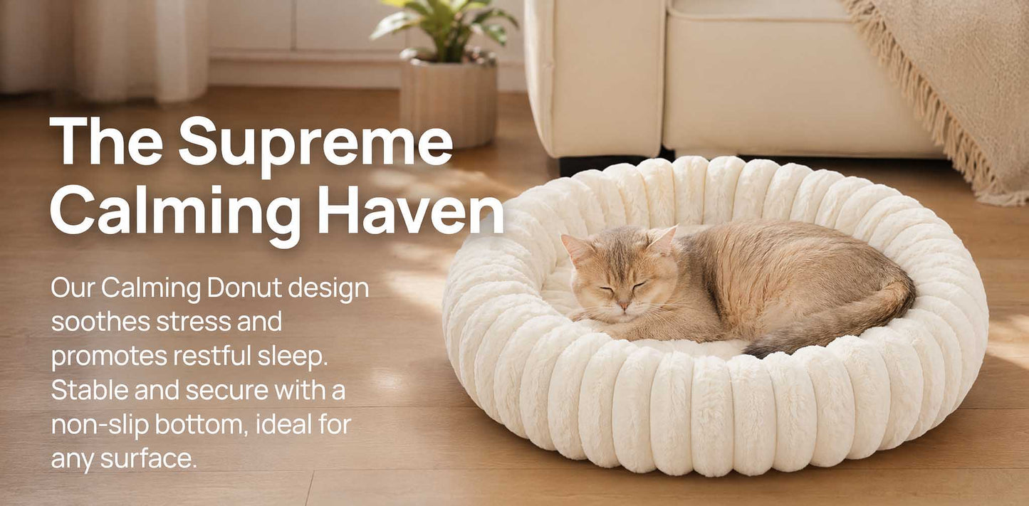 Classic Round Cats & Dogs Bed