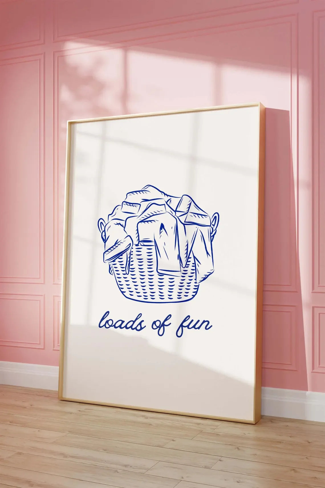 Cheerful Laundry Canvas Poster