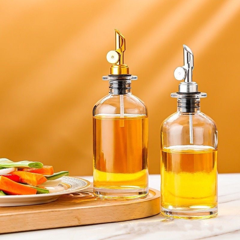 Round Glass Seasoning Oil Bottle Dispenser