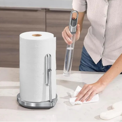 Paper Towel Holder with Spray Bottle
