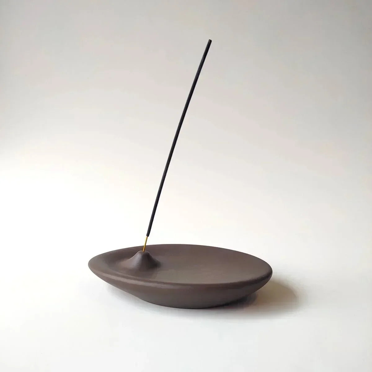 Oval Concrete Incense Stick Holder