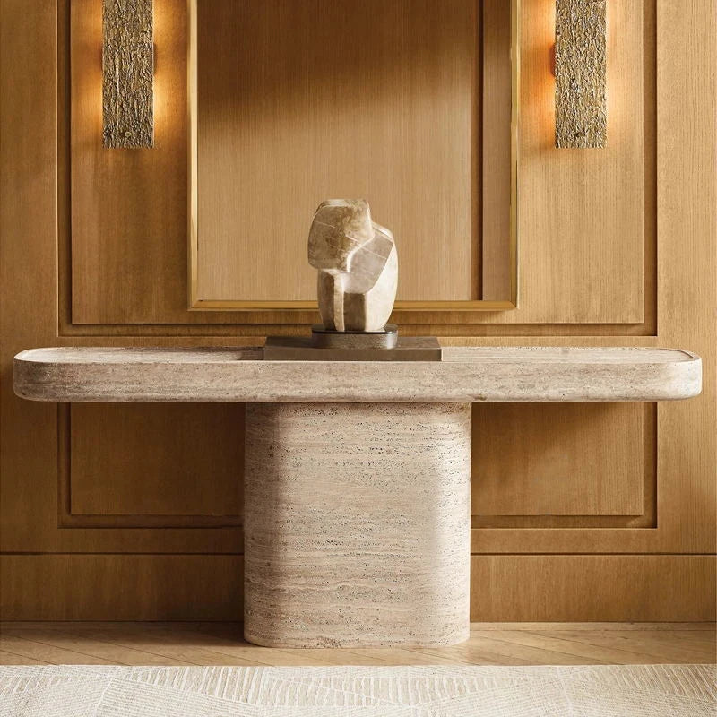 Travertine Light Lux Entrance Table