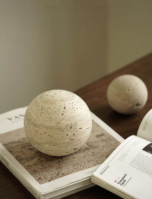 Natural Stone Ball Decor Sculptures