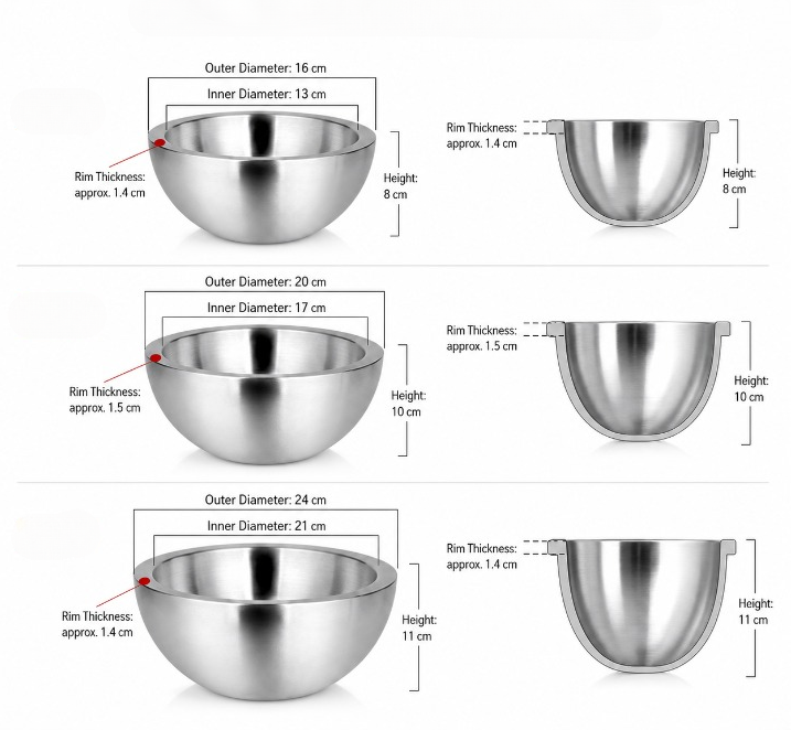 Insulated Ice Freezer Cooling Bowl