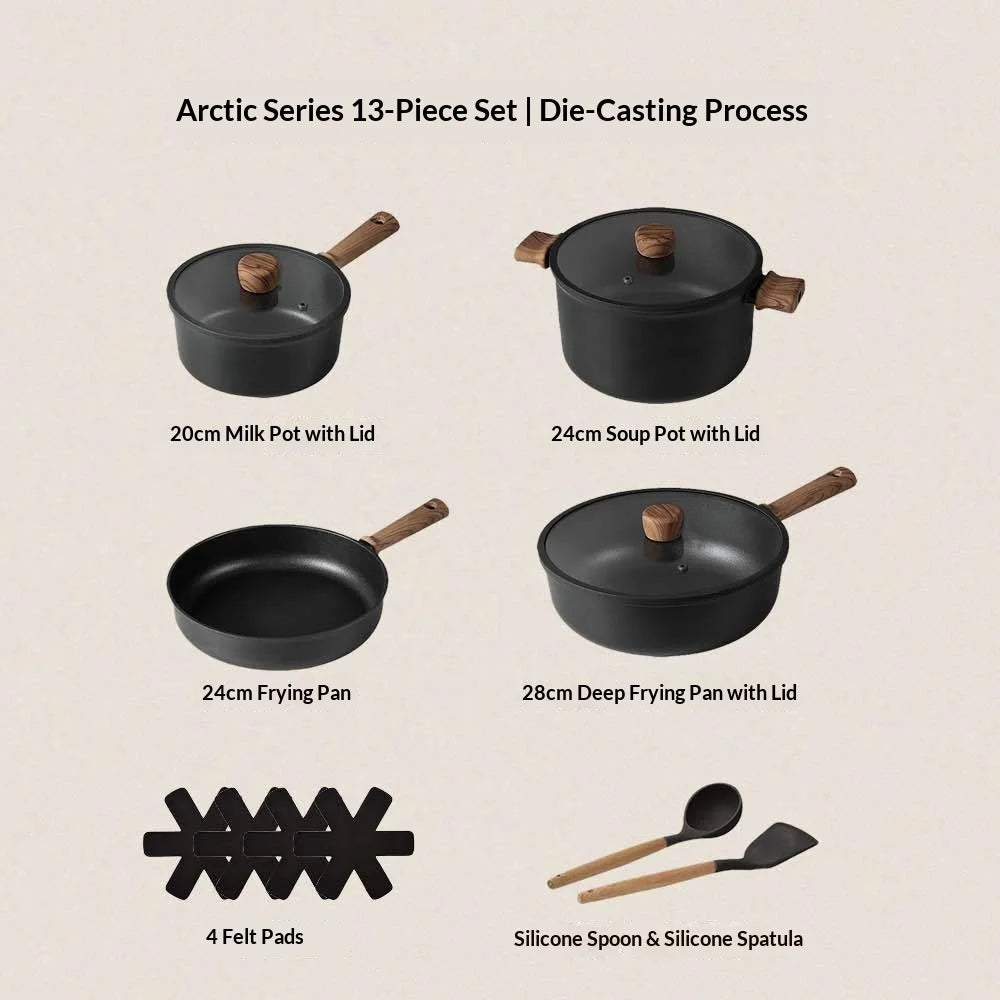 Pots, Pans & Utensil Sets (13, 16 or 18 Pieces)