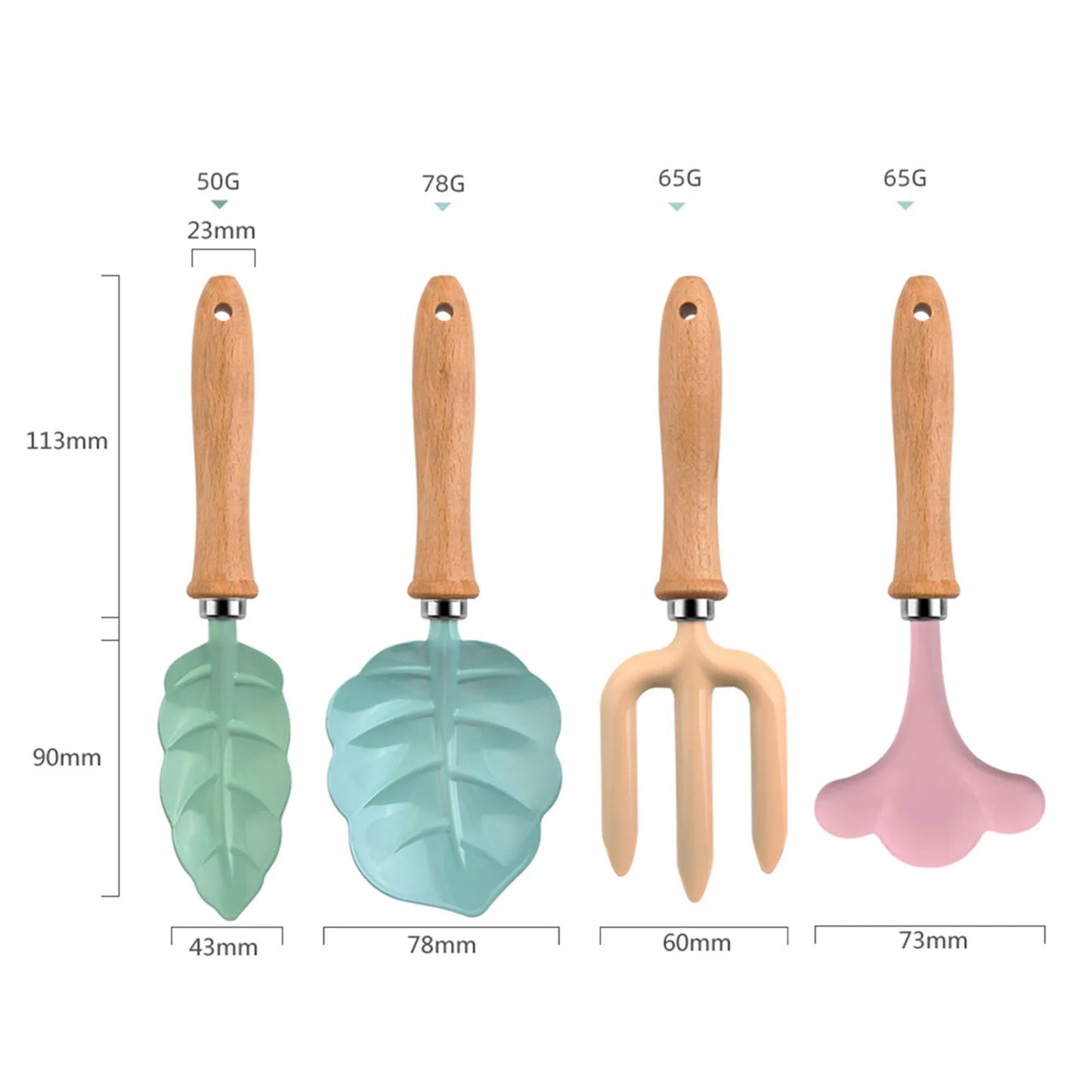 Childrens Garden Tool Set (Shovel, Rake, Fork)