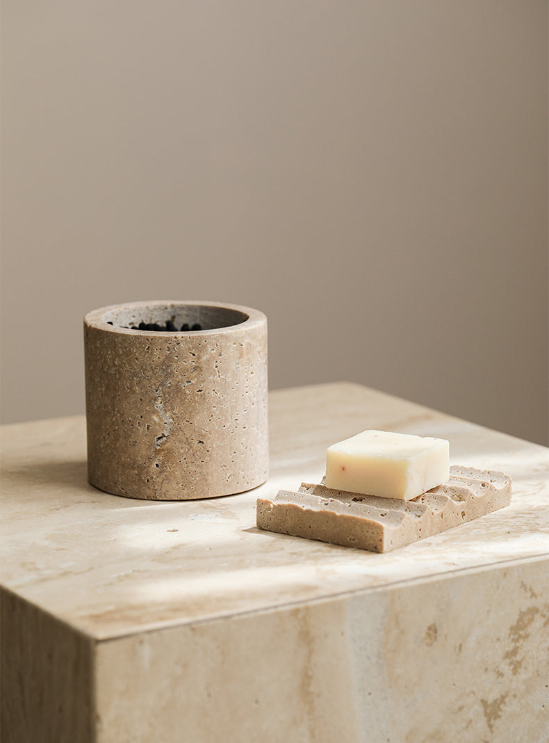 Light Lux Travertine Style Box Container