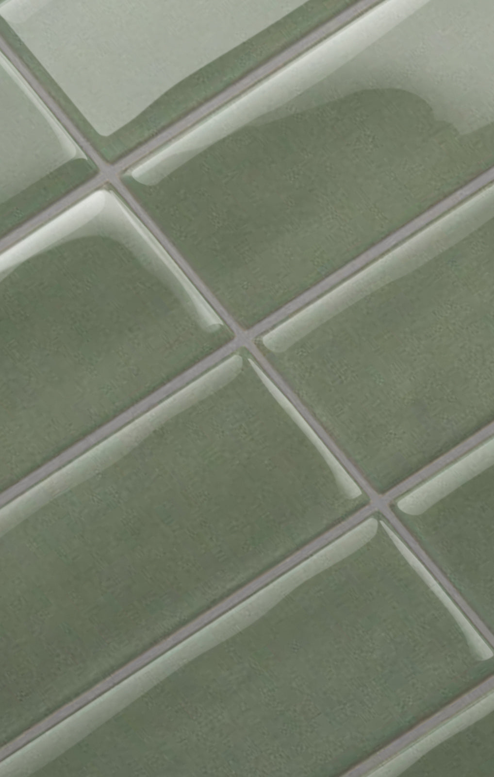 Green Rectangular Peel and Stick Tiles