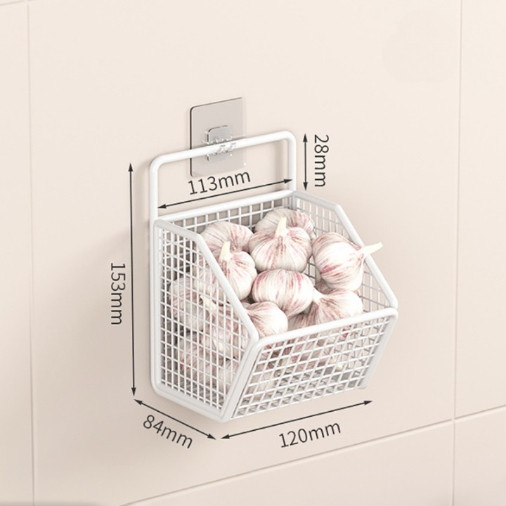 Wall Mounted Metal Storage Baskets