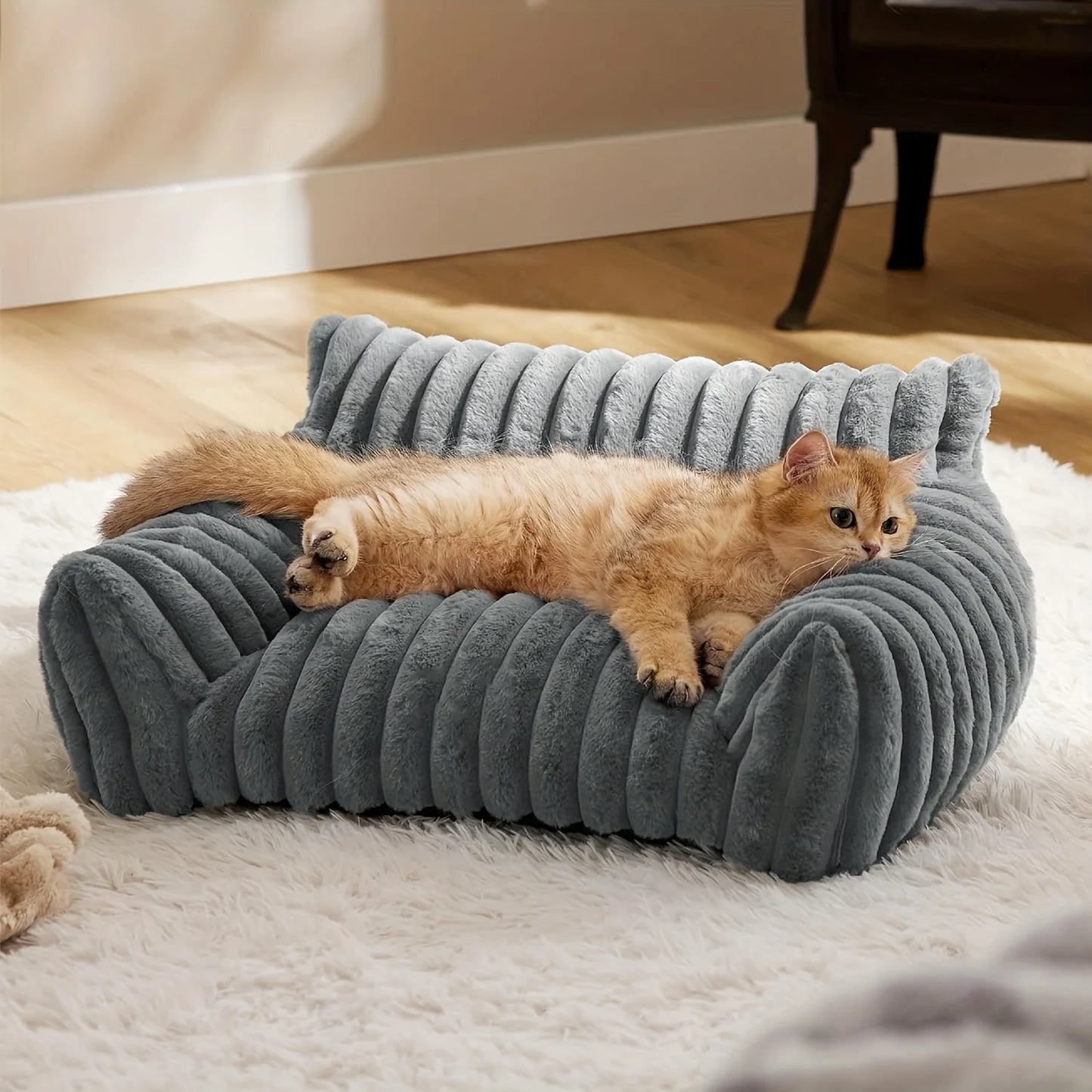 Classic Rectangular Cats & Dogs Bed