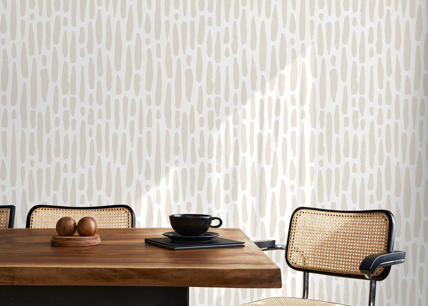 Beige Brush Peel and Stick Wallpaper