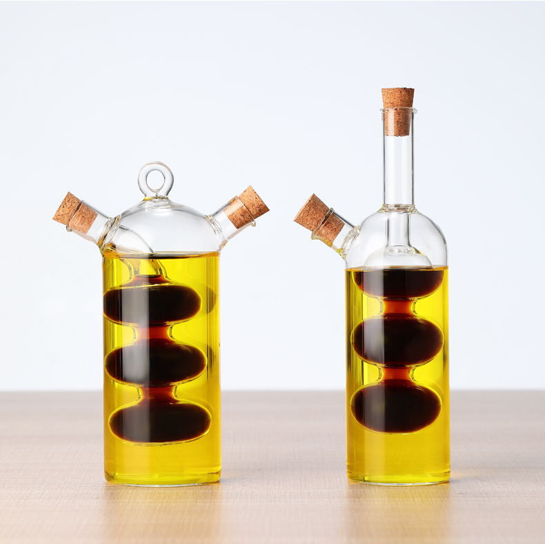 Two-in-One Seasoning Oil Bottle Dispensers