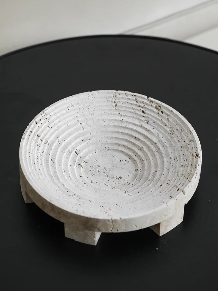 Travertine Style Centrepiece Tray