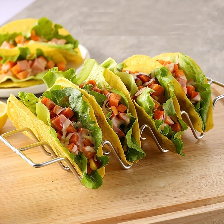 W Shape Metal Taco Holder Stands