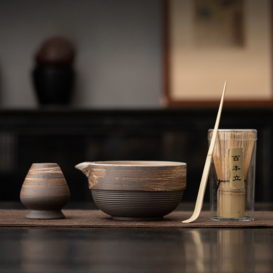 Organic Style Matcha Bowls and Sets