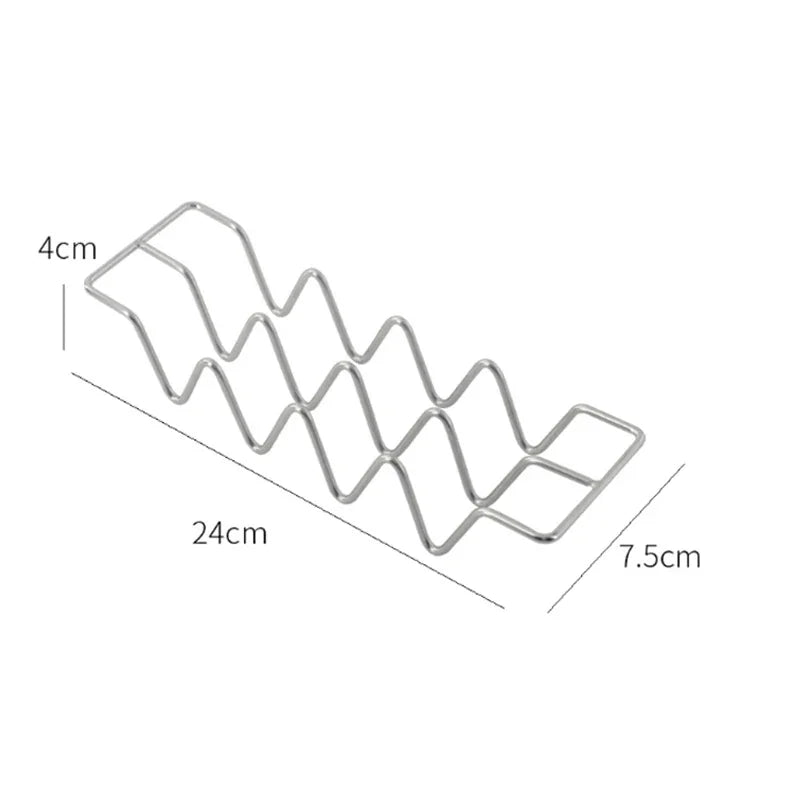 W Shape Metal Taco Holder Stands