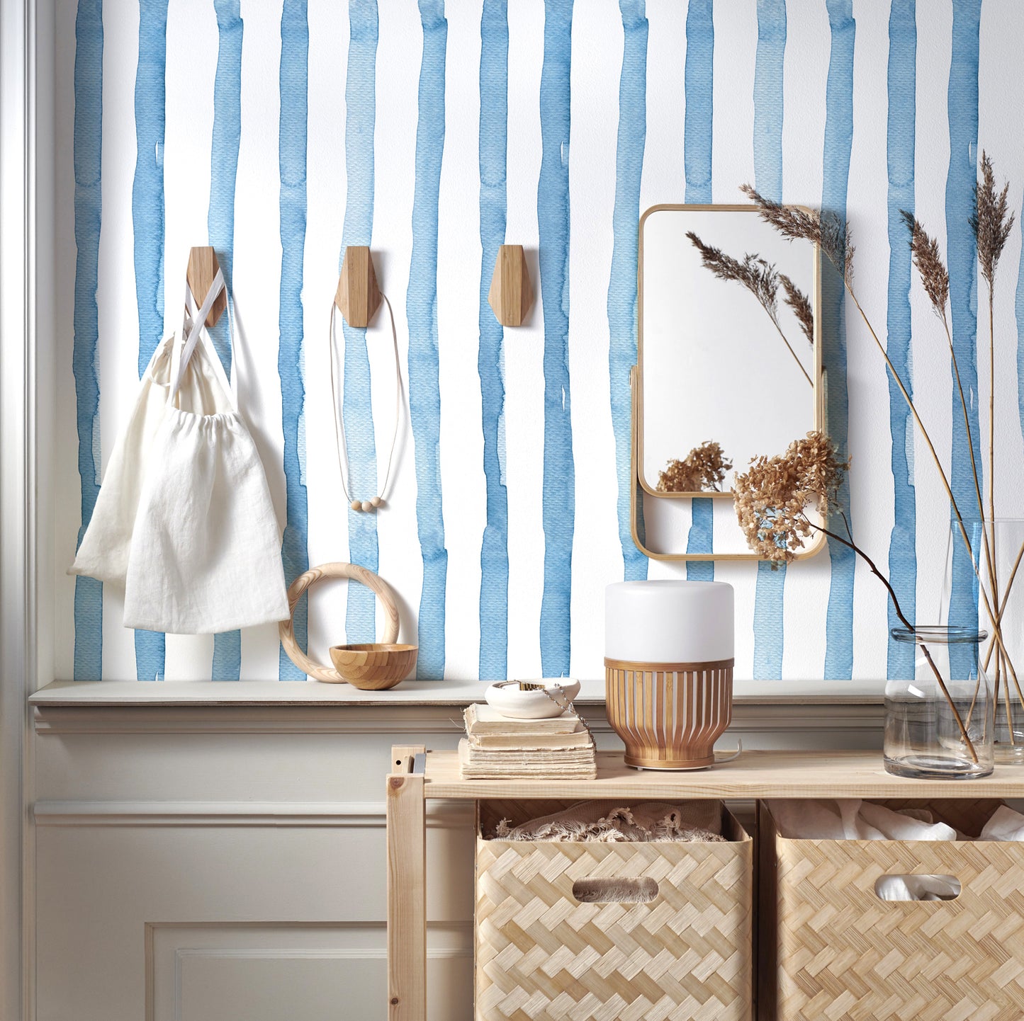 Stripes Peel and Stick Wallpaper