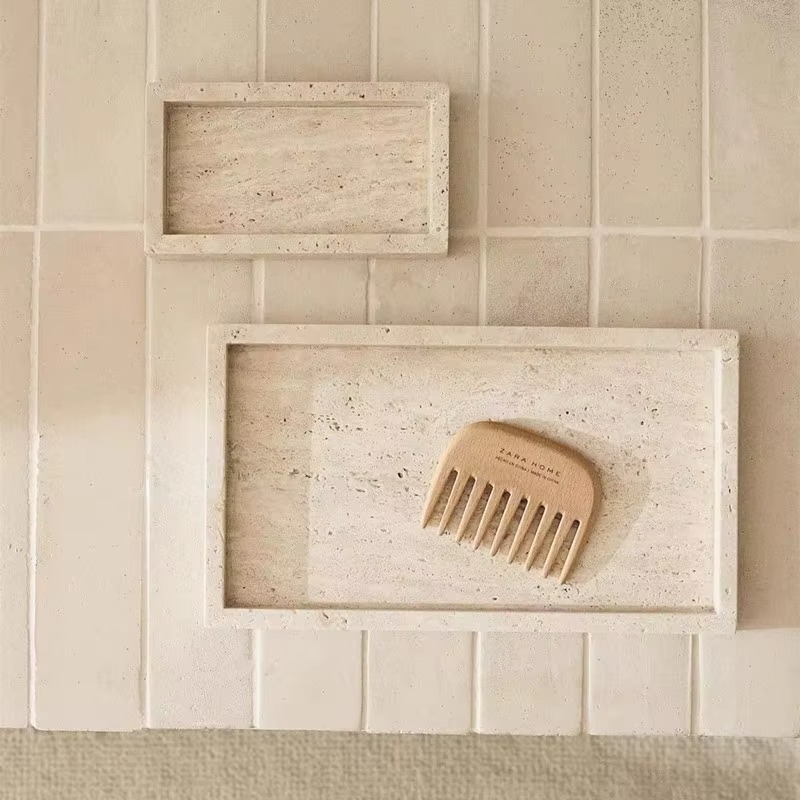 Travertine Style Stone Trays