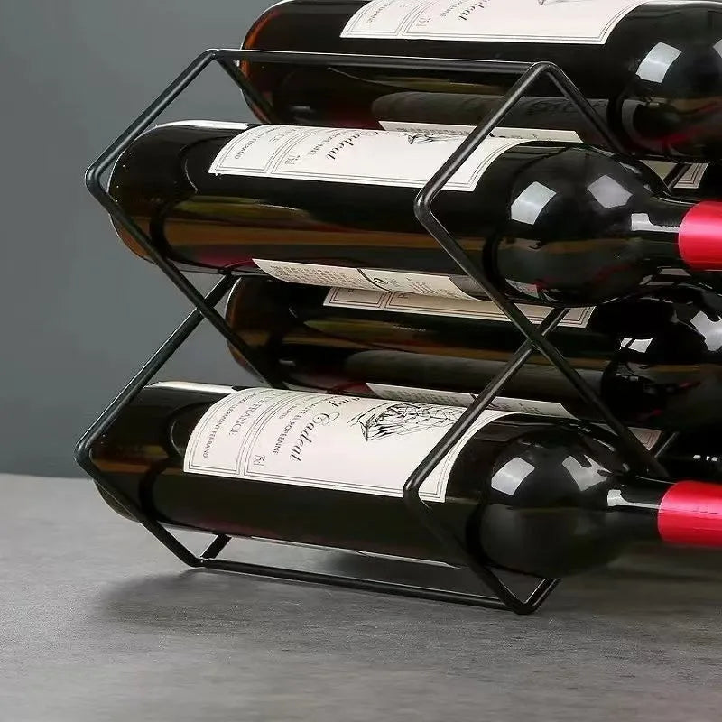 5/8 Grid Metal Wine Bottle Rack