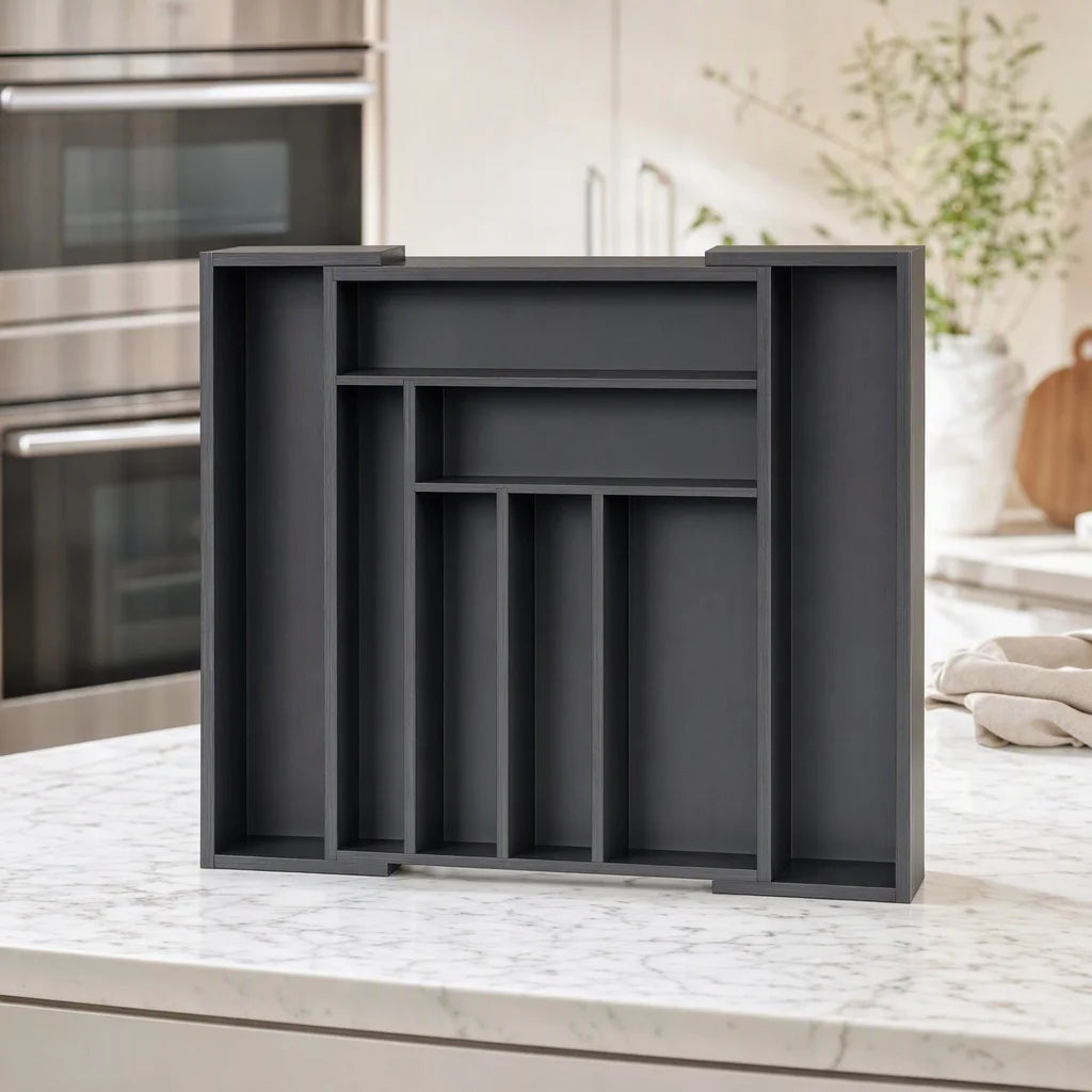 Wooden Expandable Drawer Organizer