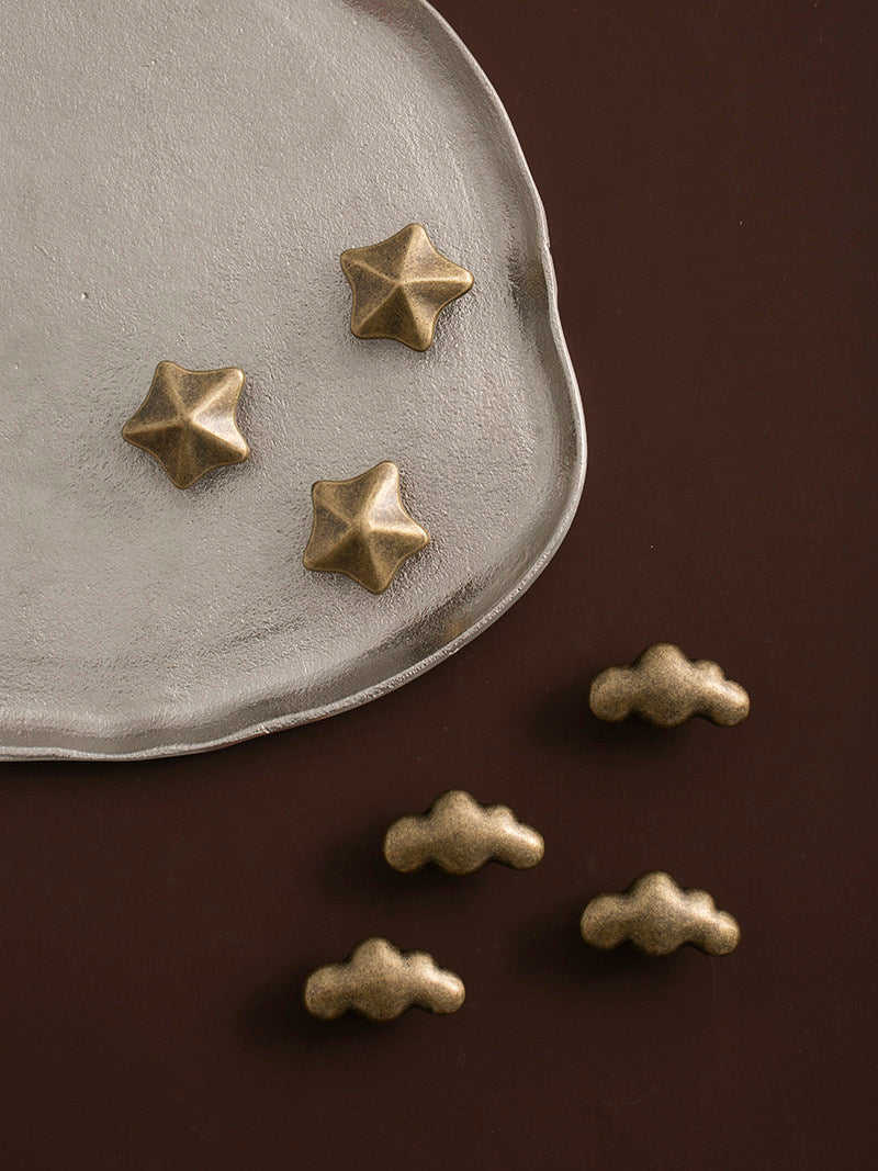 Bronze Star & Cloud Cabinet Knobs