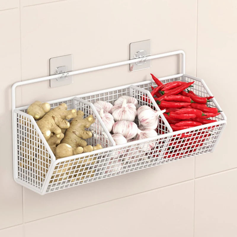 Wall Mounted Metal Storage Baskets