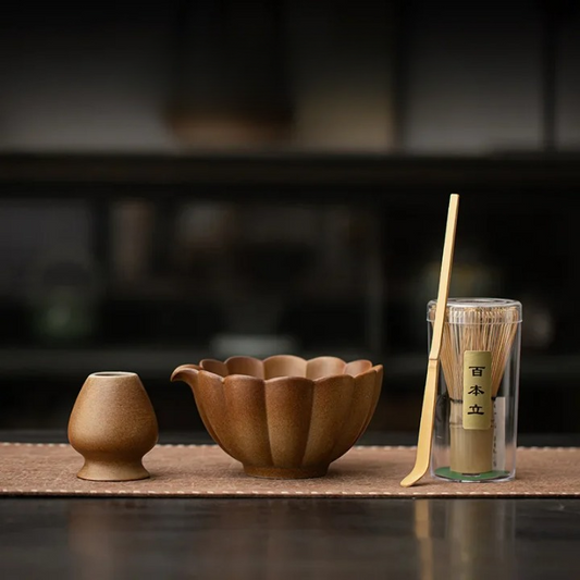 Cherry Bowl Shape Matcha Set