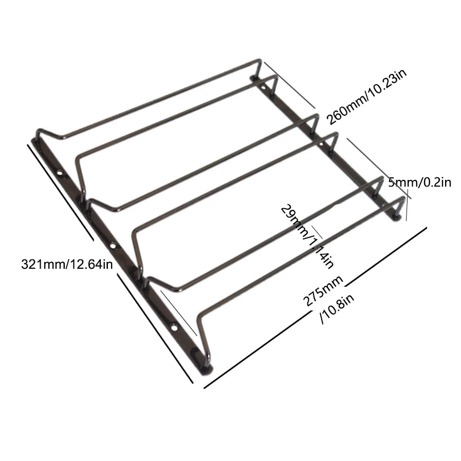 Wine Glasses Metal Hanging Rack