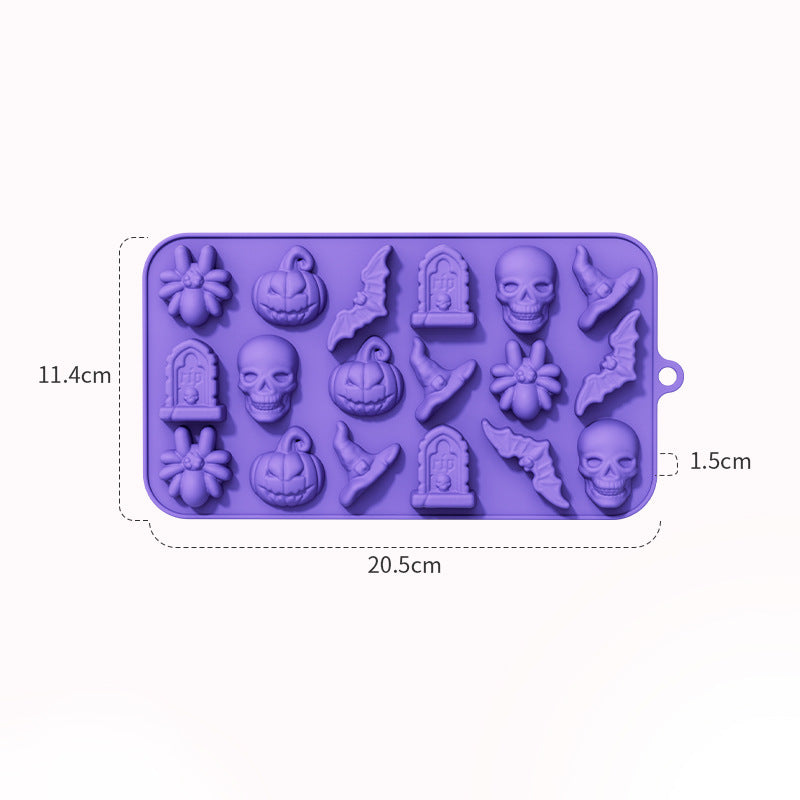 Halloween Cake & Candy Silicone Mold Trays
