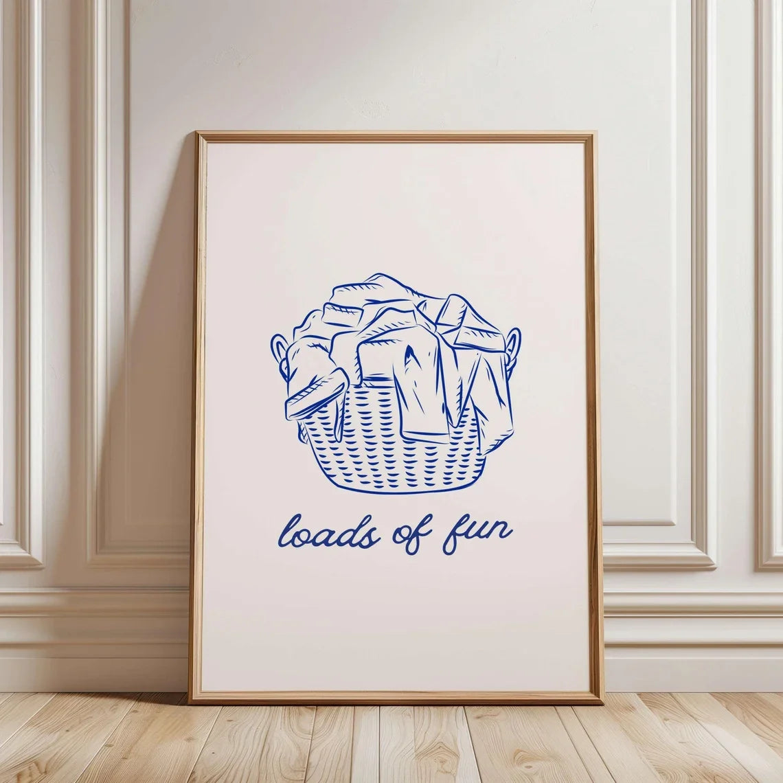 Cheerful Laundry Canvas Poster
