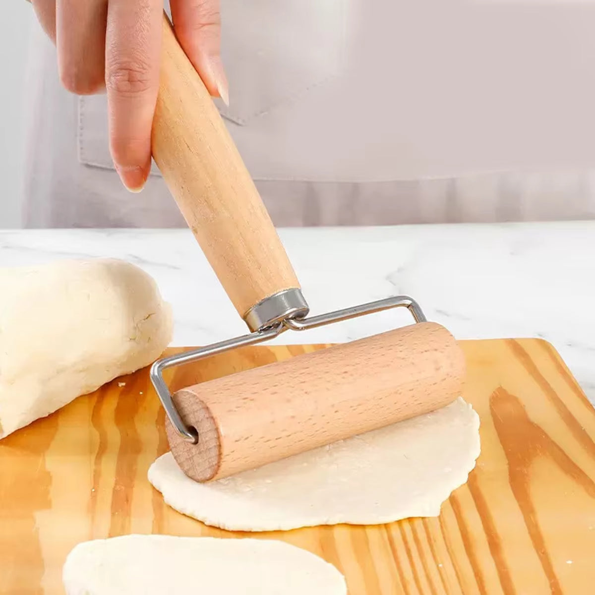 Handheld Wooden Rolling Pin