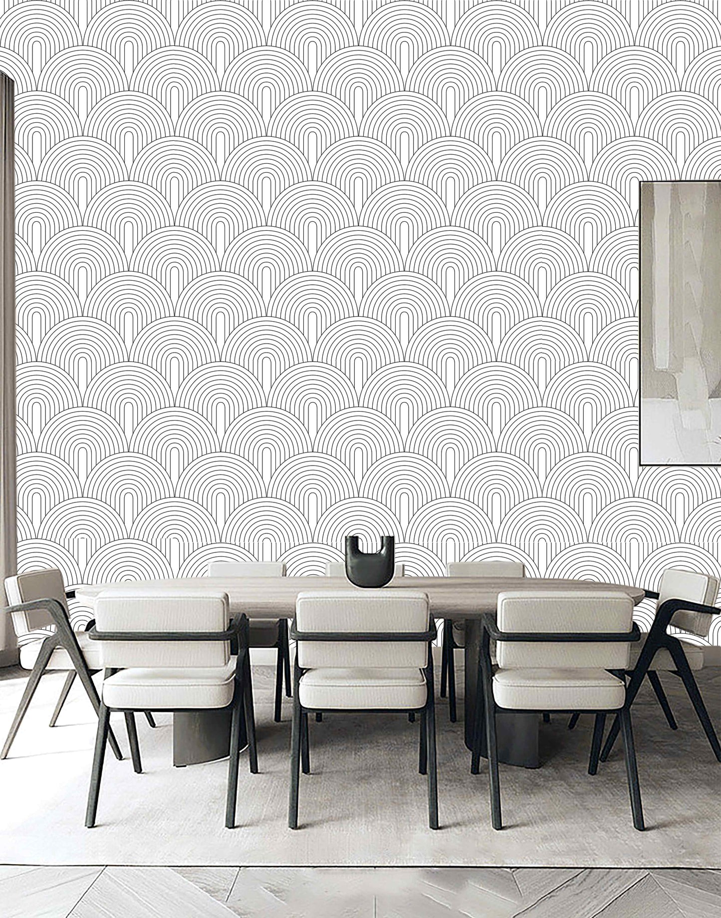 Monochromatic Rainbow Peel And Stick Wallpaper