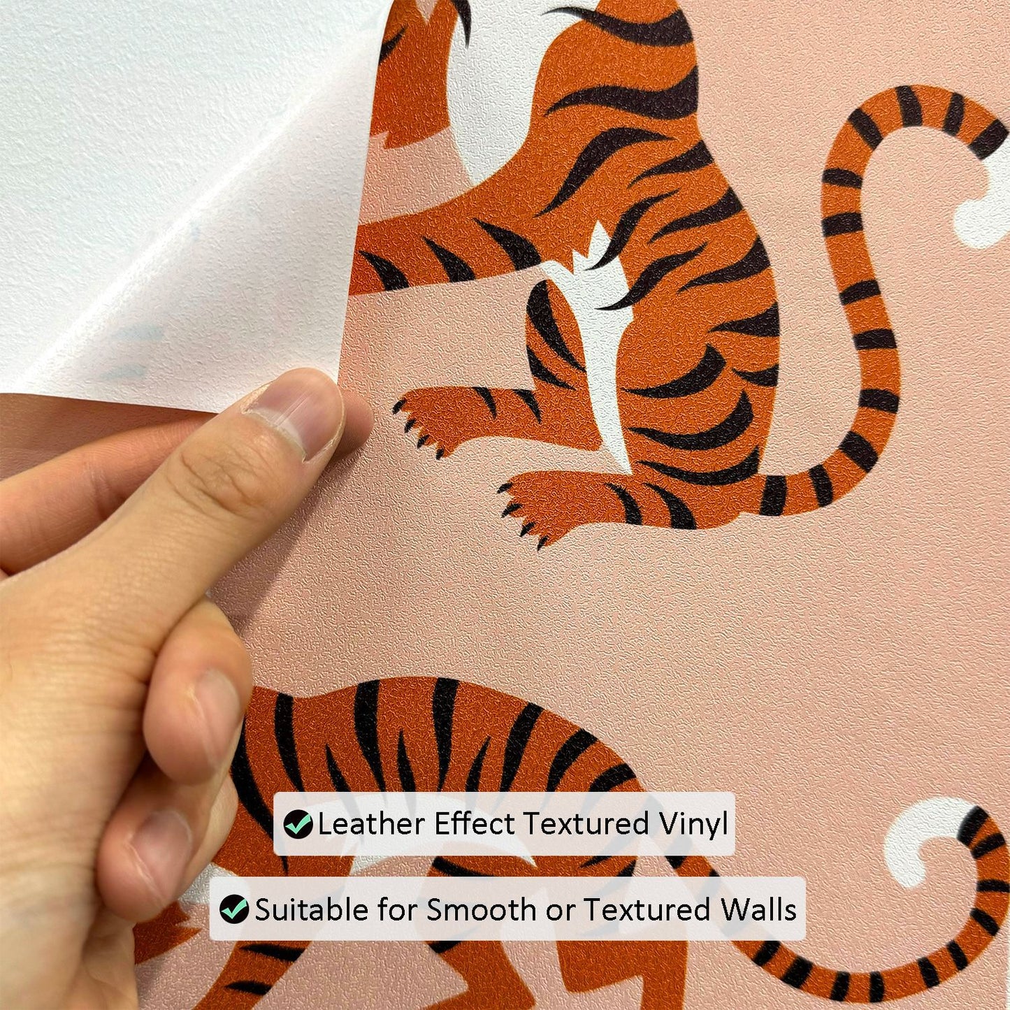 Tropical Jungle Tiger Peel and Stick Wallpapers (Two Styles)