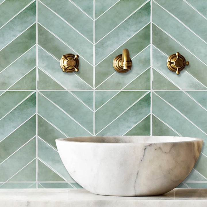 V-Shape Peel and Stick Tiles