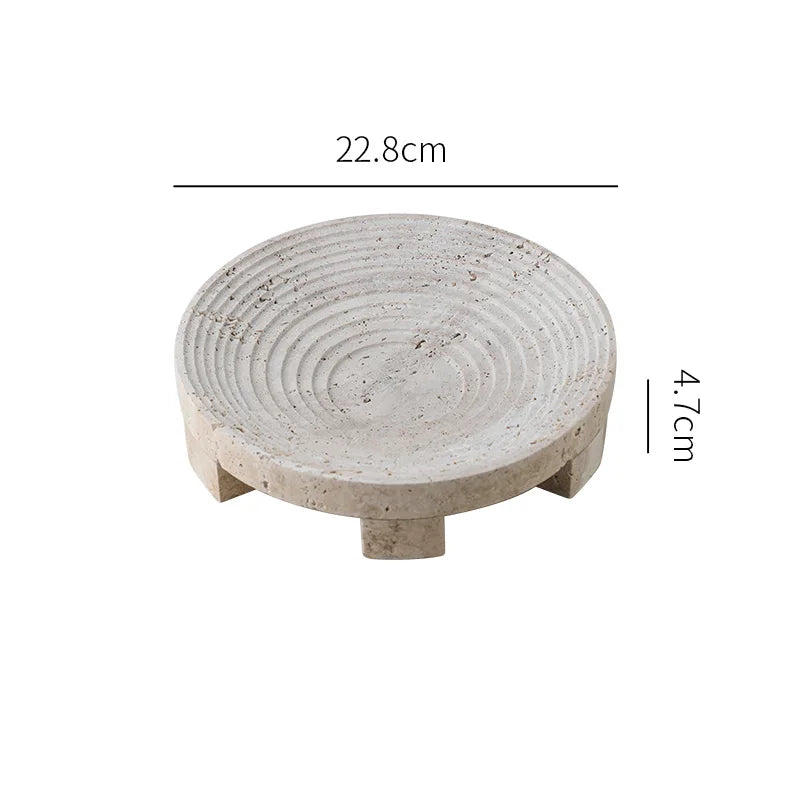 Travertine Style Centrepiece Tray