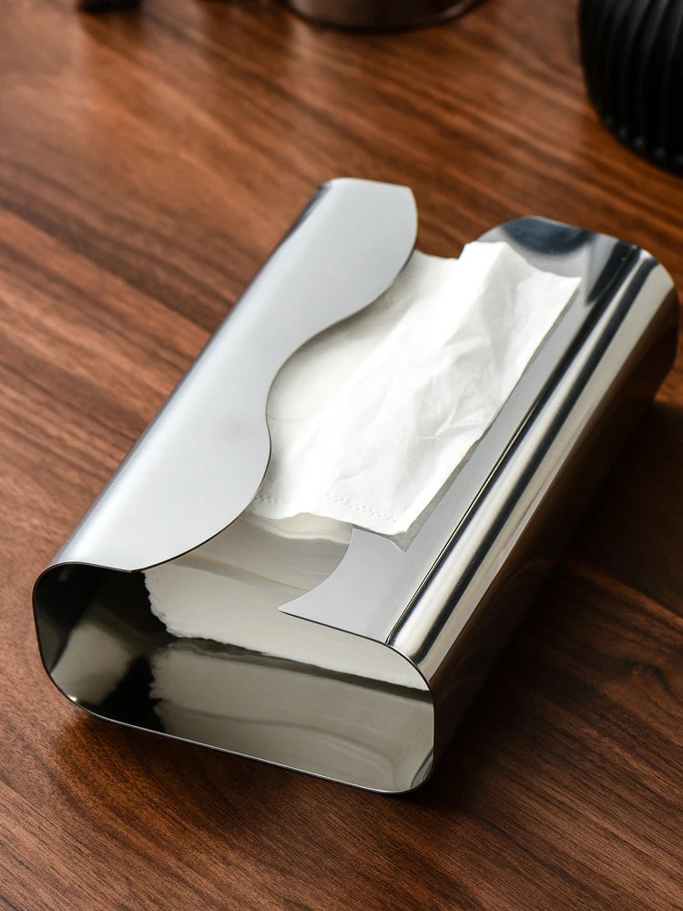 Chrome Style Tissue Case Box