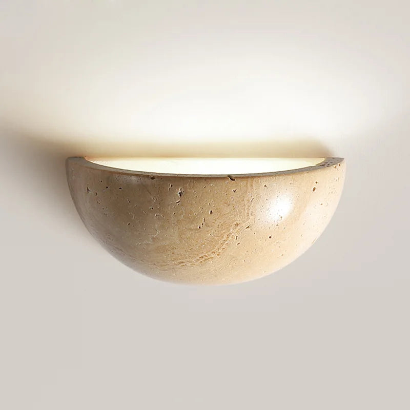 Semi Circular Stone Wall Light Fixtures