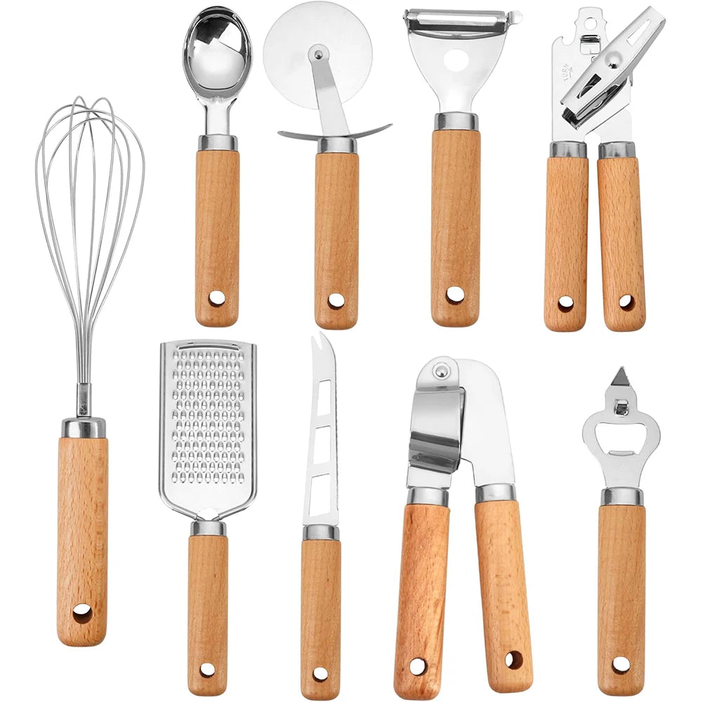 Utensil Tools with Wooden Handles
