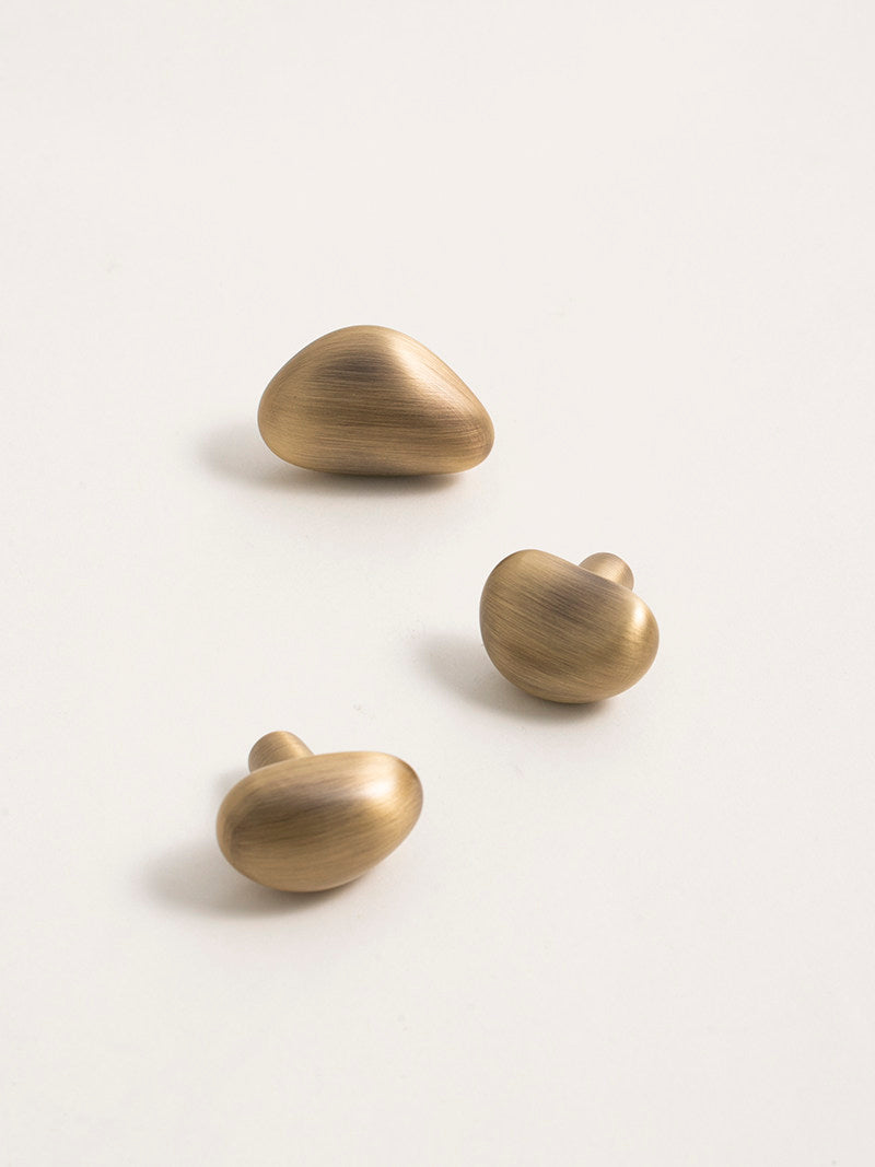 Irregular Retro Solid Brass Cabinet Knobs