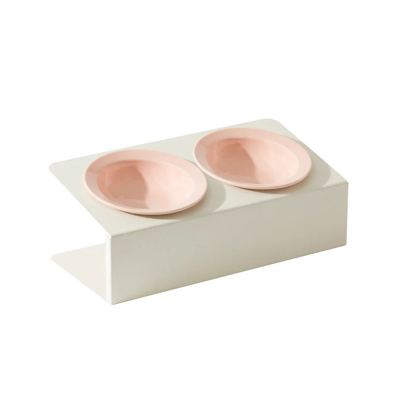 Ceramic Bowls with Metal Stand