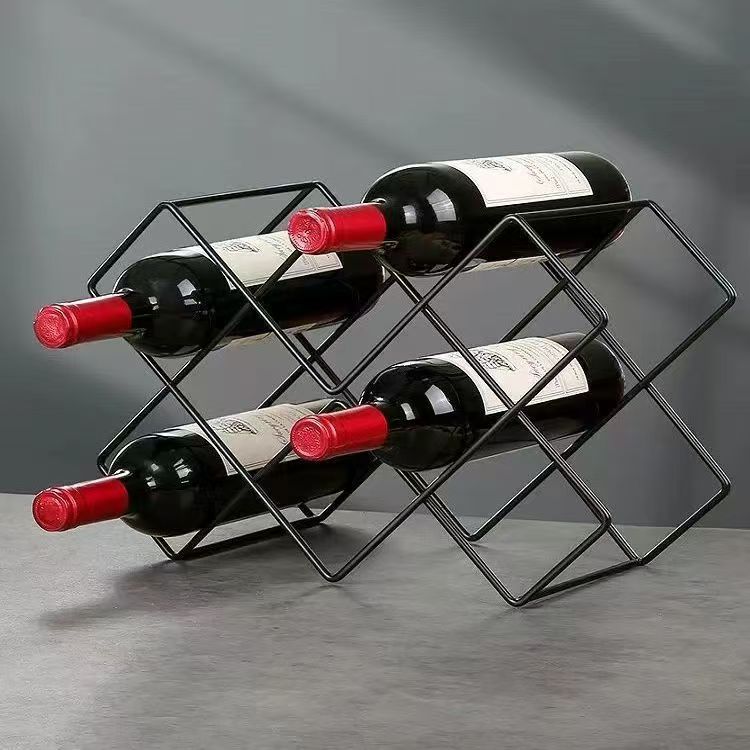 5/8 Grid Metal Wine Bottle Rack