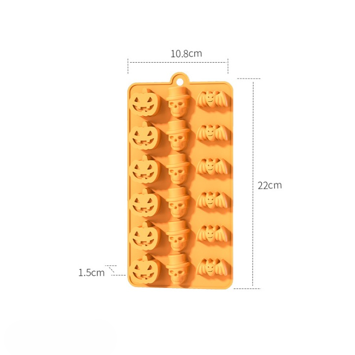 Halloween Cake & Candy Silicone Mold Trays