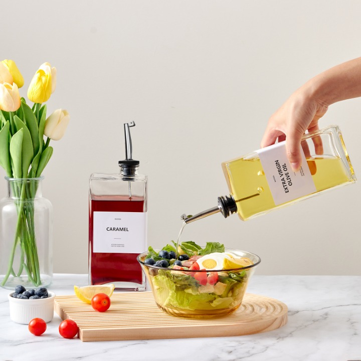Thin Glass Seasoning Oil Bottle Dispensers