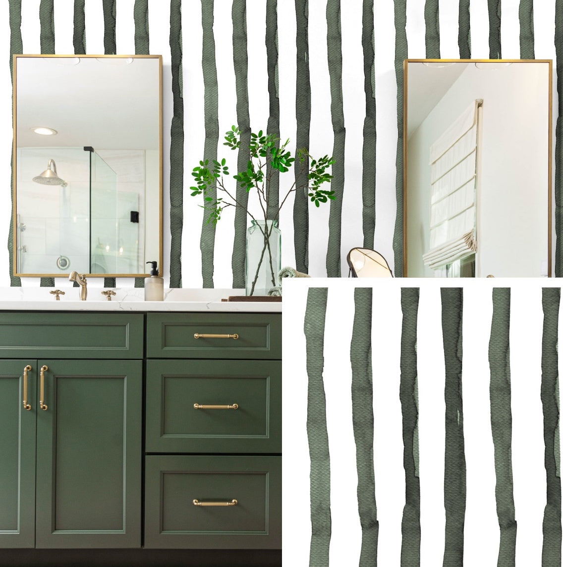 Stripes Peel and Stick Wallpaper