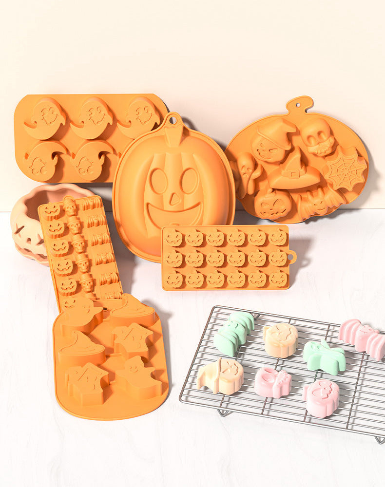 Halloween Cake & Candy Silicone Mold Trays