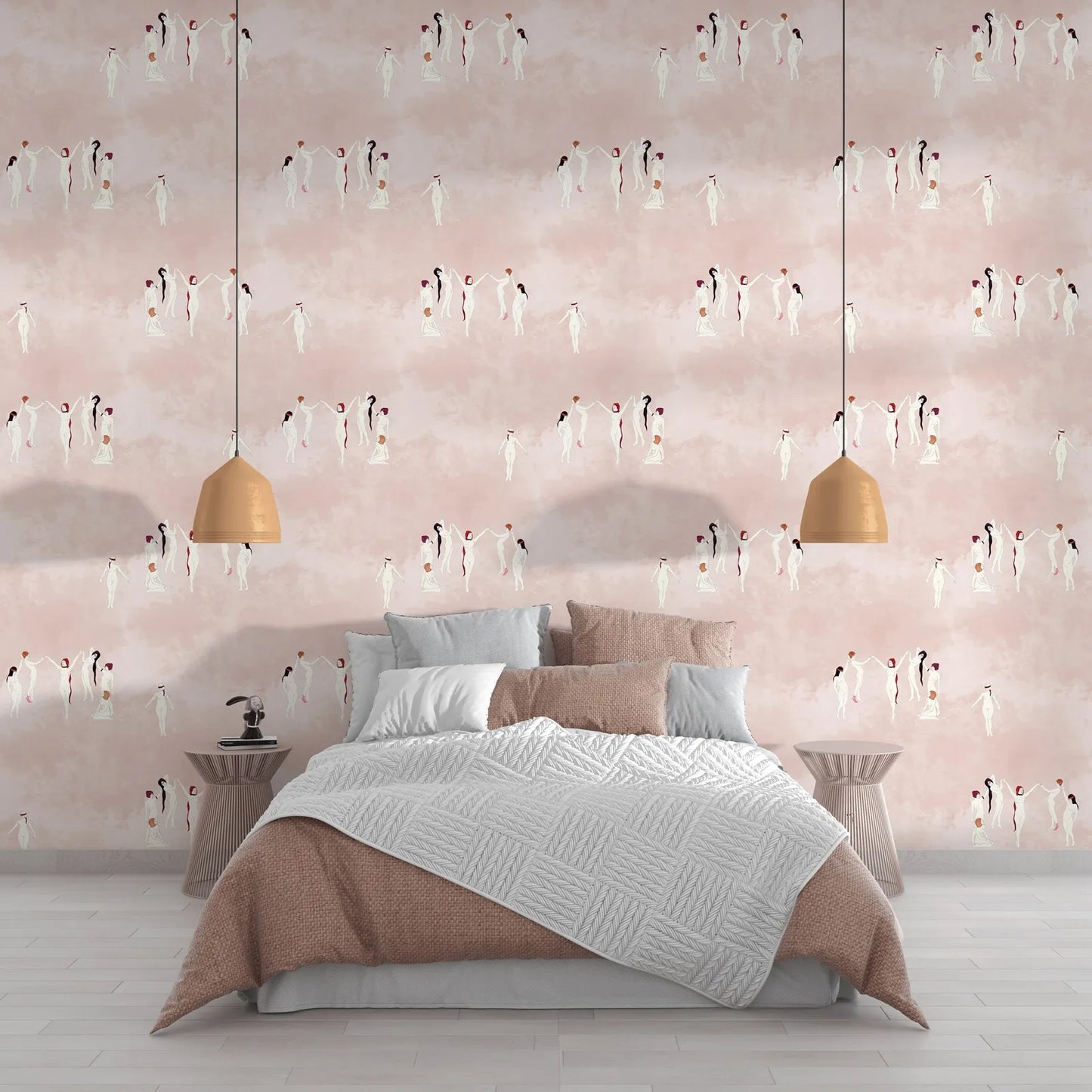 Artistic Women Peel and Stick Wallpaper Mural
