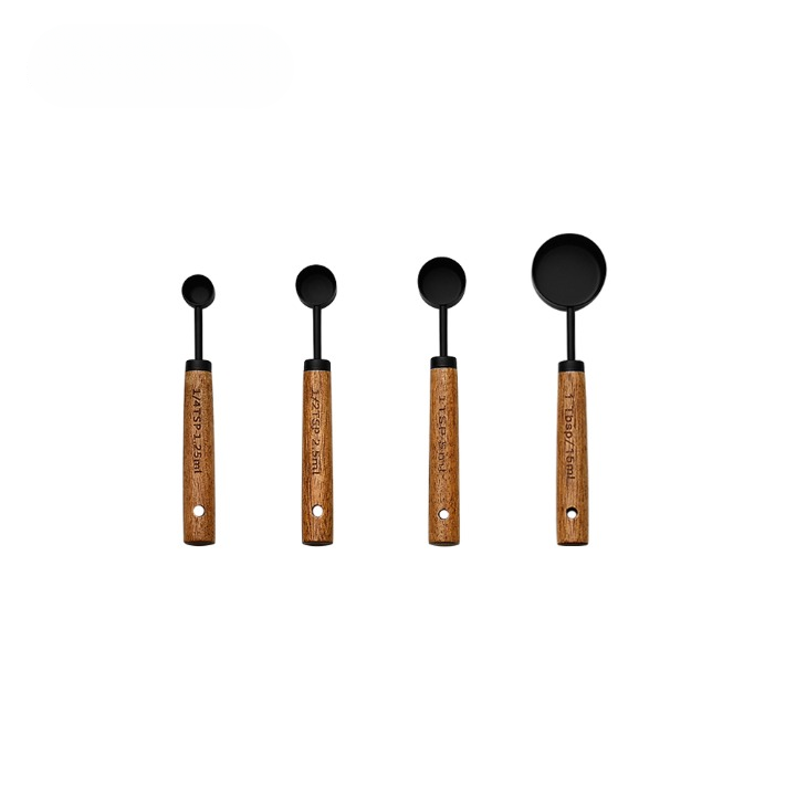 Measuring Cups/Spoons with Wooden Handles (Sets)