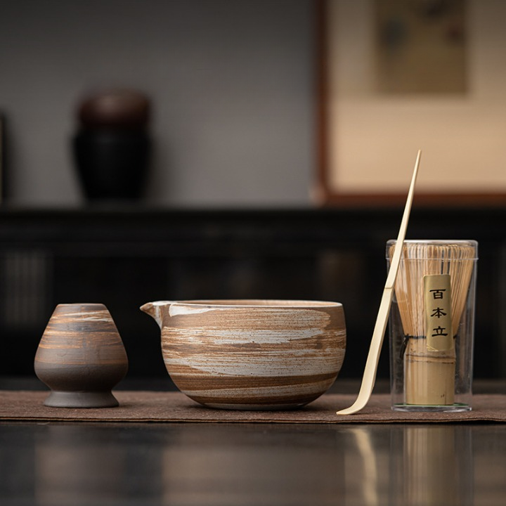 Organic Style Matcha Bowls and Sets
